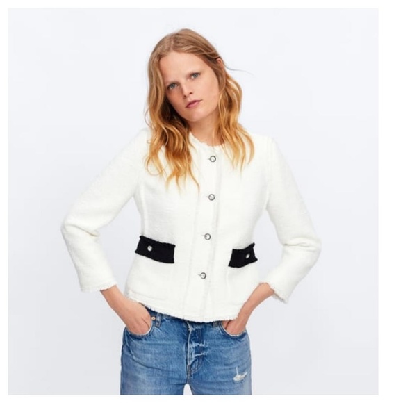 Zara jacket with bejeweled buttons (2729) - Picture 7 of 8